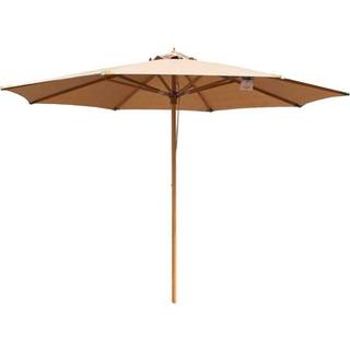 Hoffmann Cannes Olefin Parasol - Bøg - Ø3,5 m. Cappuccino