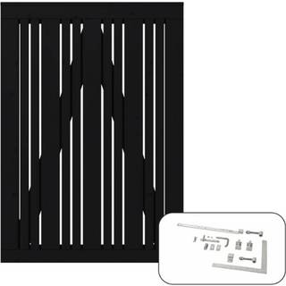 Plus Tangent Enkeltlåge i Sort RAL 9005 95×140 cm inkl. beslag