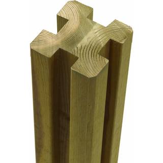 PLUS omlimet profilstolpe med 4 spor, fyr, 9 x 9 x 298 cm