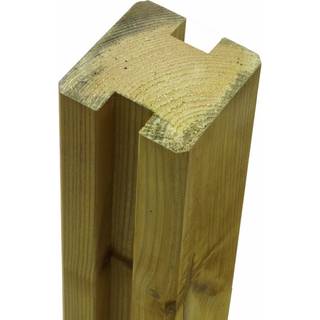 PLUS krydsskåret profilstolpe med 2 spor, PEFC, fyr - 9 x 9 x 268 cm