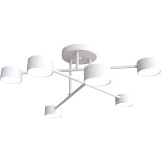 Modus 6 loftlampe, stål, 6 lyskilder, GX53, hvid