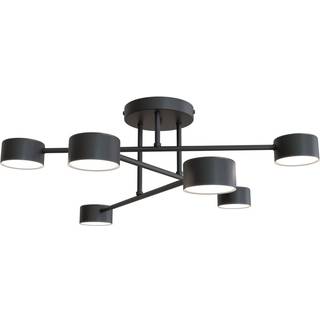 Loftlampe Modus 6, stål, 6 lyskilder, GX53, sort
