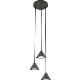 Hængelampe Elit, 3 lyskilder, Ø 20 cm, sort, metal, GX53