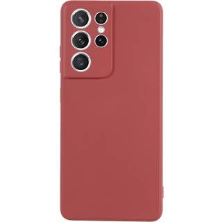 EIDERWOOD Samsung Galaxy S21 Ultra Foret Fleksibelt Plast Cover - Mørkerød