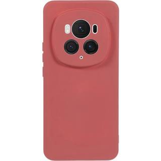 EIDERWOOD Honor Magic6 Pro 5G Plast Case – Beskyttende Cover med Fiberforing og Præcis Kameraudskæring - Mørkerød