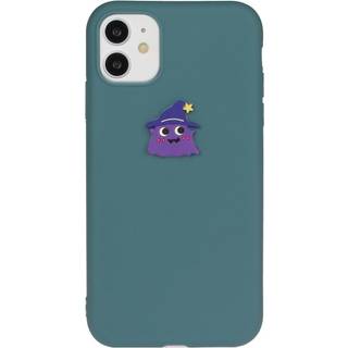 EIDERWOOD iPhone 11 Silikone Cover - Dekorativ Figur - Blå / Troldmand