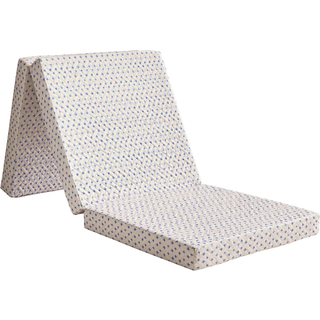 Salling Trend foldemadras - beige og blå (På lager i varehus)