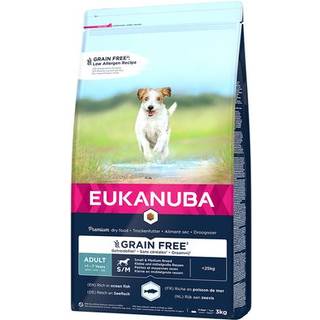 Eukanuba Grain Free Adult Small Medium Breed Ocean Fish 3kg