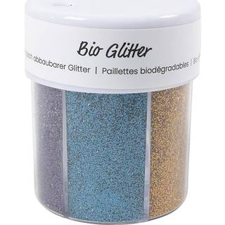 Bionedbrydelig Bio-Glimmer, 6 Ass. Farver, 28ml