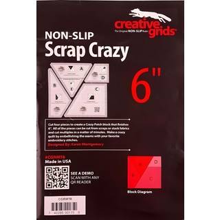 Kreative gitter skrot sk?re 6 skabeloner quilt lineal 4pc s?t - cgrmt6