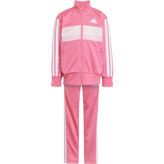 Seasonal Essentials Tiberio 3-Stripes Tricot Kids træningsdragt - Pink Fusion / White / Clear Pink - 110