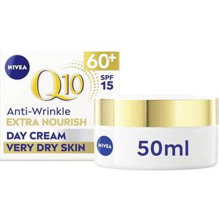 Nivea Q10 Power Anti-Wrinkle + Firming Day Cream SPF15 (50 ml), Anti Aging Cream + Creatine & Q10, fugtighedscreme til kvinder