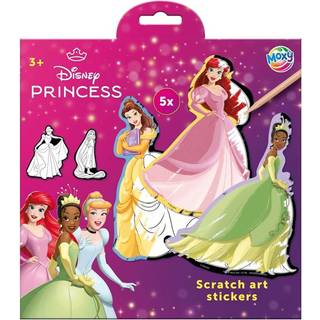 Creative Craft Group - Scratch Art Stickers - Disney Princess 6 pcs.