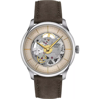 Tissot T139.836.16.261.00 Herrenuhr Chemin des Tourelles Skelett Braun
