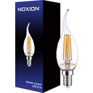 Noxion Lucent LED E14 Bøjet Tip Kerte filament klar 4.5W 470lm - 827 ekstra varm hvid | dæmpbar - erstatter 40W