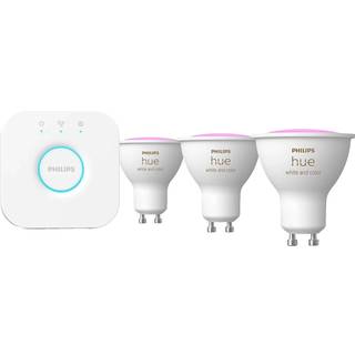 Philips Hue White & color ambiance Startsæt: 3 x GU10 spots