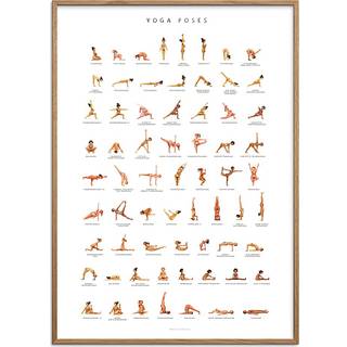 Yoga poses - 30x40 cm