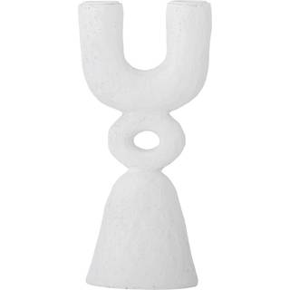 Bloomingville Syra Lysestage Hvid Polyresin