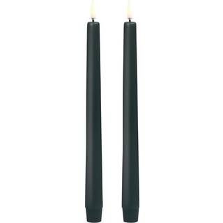 2-pak LED Kronelys, Pine Green