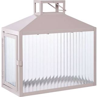 Lucca Lanterne - Lanterne, Metal/Glas, Beige/Grå
