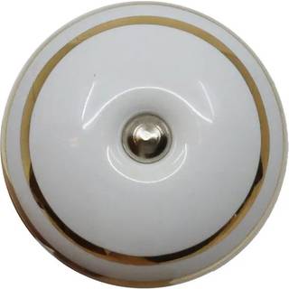 Porcelænsknop, Guld cirkler, 1866