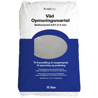 Homeshop Mørtel Våd   15lt Opmuringsmørtel 6,6% 0-4 Mm