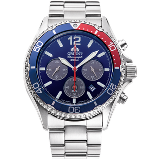 Orient RA-TX0201L10B Mako Chronograph Solar Herrenuhr 43mm 20ATM