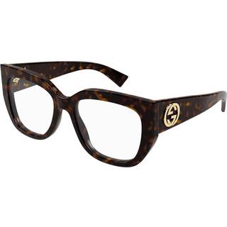 Gucci Kvinde Gucci GG1846O 002 Optiske stel Acetat Havana Transparent Sommerfugl