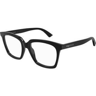 Alexander McQueen Kvinde Alexander McQueen AM0513O 001 Optiske stel Acetat Sort Transparent Cat Eye