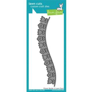 Græsplæne fawn skærer dø blomstergrænse