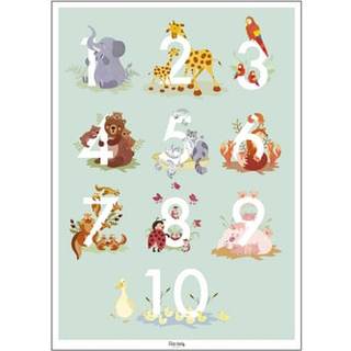 Poster & Frame Plakat Talplakat - lysegrøn 50x70