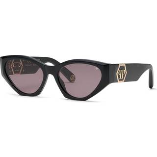 Philipp Plein SPP161 0700 58 Solbriller Kvinder Black - Shiny Black - 58mm