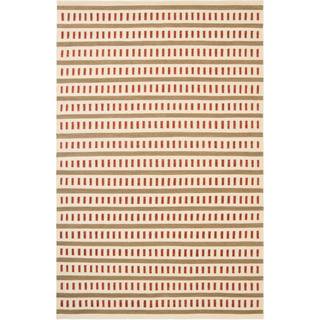 Chhatwal & Jonsson Ladakh uldtæppe Off white-beige-rust, 230x320 cm