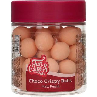 Crispy Chokoladekugler Matt Peach - 130g, FunCakes - BEDST FØR 07/25