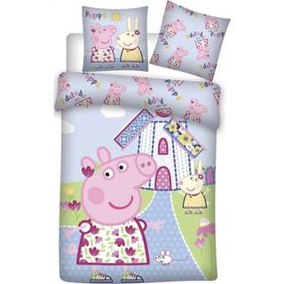 Gurli gris Junior sengetøj 100x140 cm - Gurli Gris vindmølle - 2 i 1 design - 100% bomuld