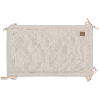 Jollein  Strikket Sengerand Ternet Mønster 180x30, Oatmeal