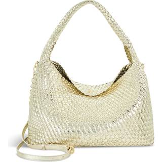 Dune London Dune London Gold Deliberate Large Woven Slouch Bag