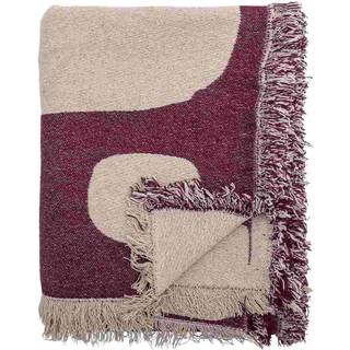 Bloomingville Olica plaid 130x160 cm Rød