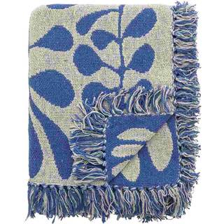 Bloomingville Nevine Plaid 130x160 Cm - Plaider & Tæpper Polyester Blå - 82062688