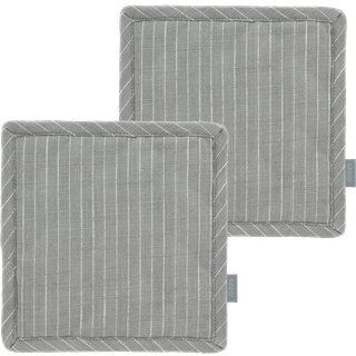 Line Grydelapper 2 fra Södahl - Stone Grey farve - 100% bom, øko m. polyesterfyld