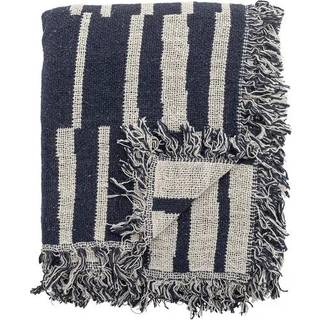 Bloomingville Frankie Plaid 130x160 Cm - Plaider & Tæpper Bomuld Blå - 82062640