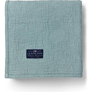 Lexington Jacquard Organic Cotton Sengetæppe Flowers Eucalyptus 160x240 cm