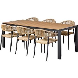 Carlton havebord teak m. 6 Valencia stole