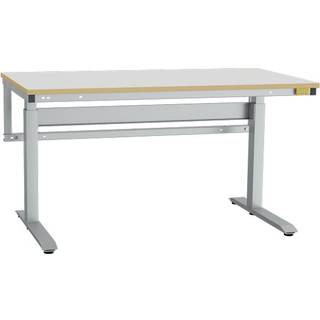 ESD-arbejdsbord ErgoMini med grå linoleum måtte 1500x800mm