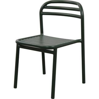 Cane-Line - Bliss stol u/armlæn, stabelbar Dark green, aluminium