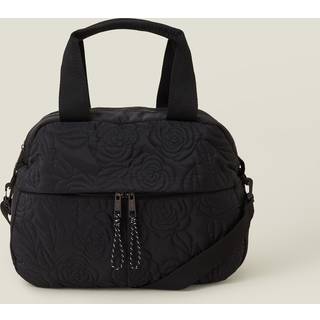 Accessorize Accessorize Black Floral Quilted Travel Bag