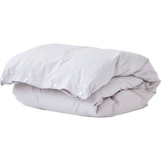 Tekla - Percale - Påslakan Singel, 150 x 210 cm, Soft Grey - Grå