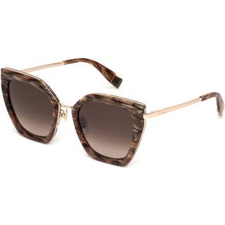 Furla Kvinde SFU821 07HL Solbriller Metal Brun Firkantet Normal Skygge