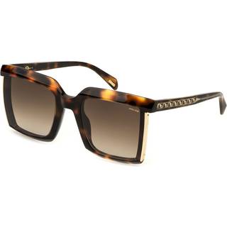 Police Kvinde SPLP45 NEBULA 2 09AJ Solbriller Acetat Havana Brun Firkantet Normal Skygge