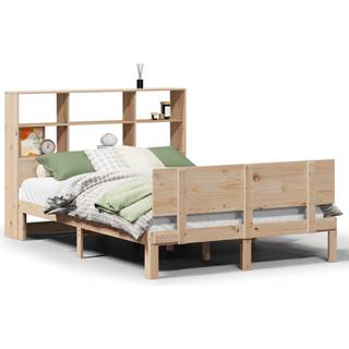 Seng Med Reol Uden Madras Massivt Fyrretræ - Naturfarvet / 120 x 200 cm